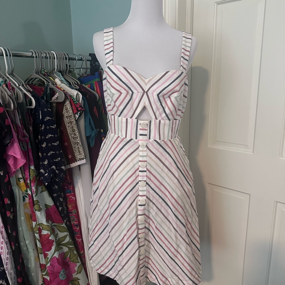 ModCloth Sunset Cruise Just for You Fit and Flare dress